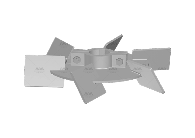 inclined-blade-disc-turbine-impeller