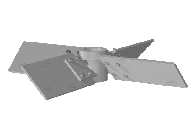 inclined-blade-open-turbine-impeller